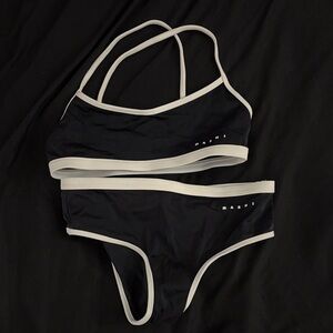 Marni Black Bikini with White Trim